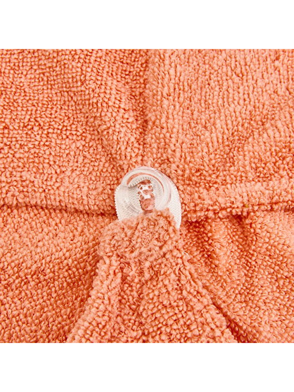 Pembe Mikrofiber Saç Havlusu - Somon - 57x27 cm-3