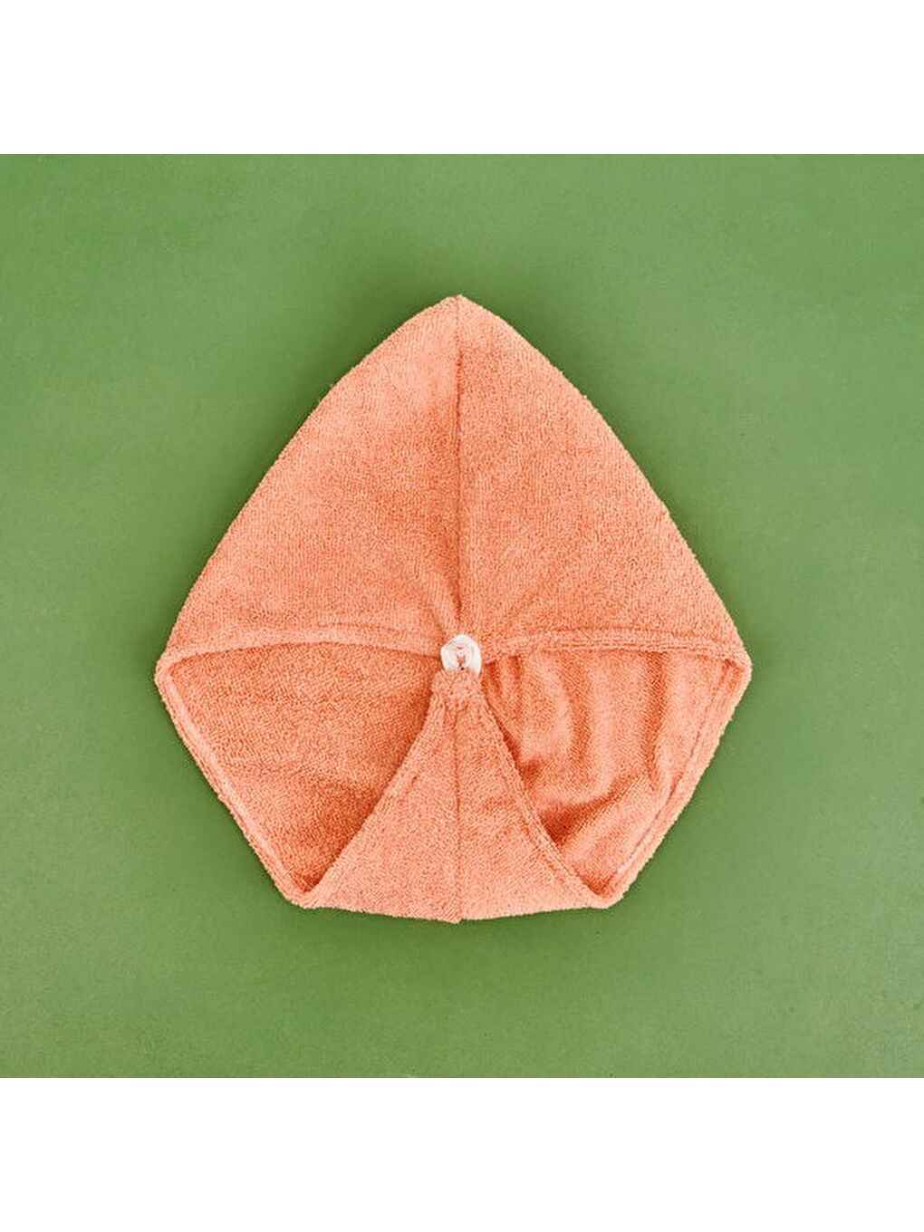 Pembe Mikrofiber Saç Havlusu - Somon - 57x27 cm-4