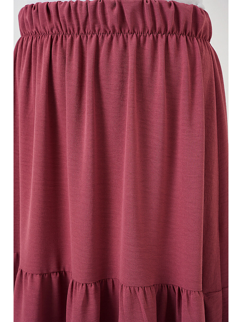 Pembe Kadın Ayrobin Uzun Etek 8048 - Gül Kurusu-4