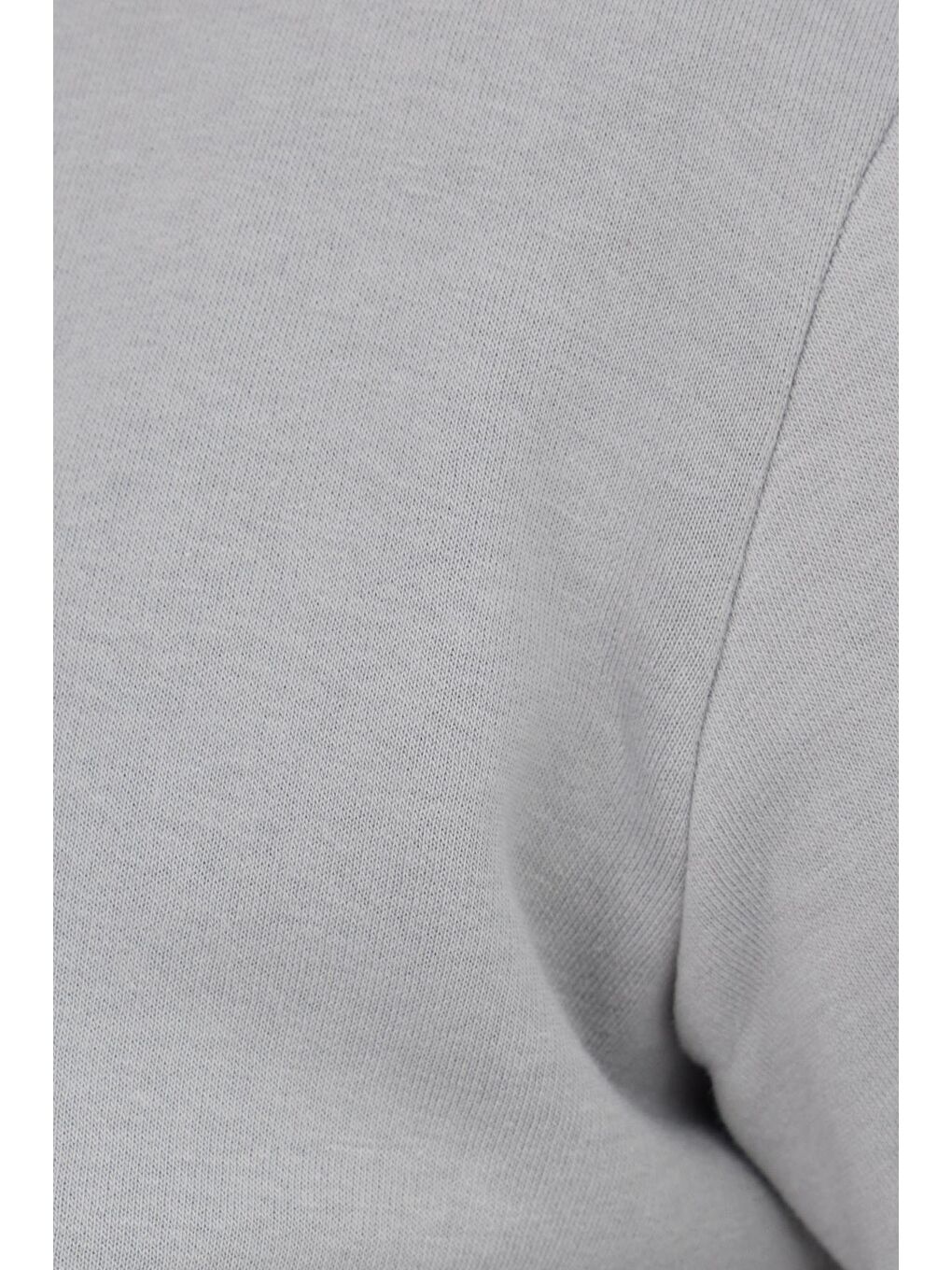 Unisex Relax Fit Rahat Kesim Pamuklu İçi Polarlı Fermuarlı Gri Dik Yaka Flato Cepli Sweatshirt Hırka-5