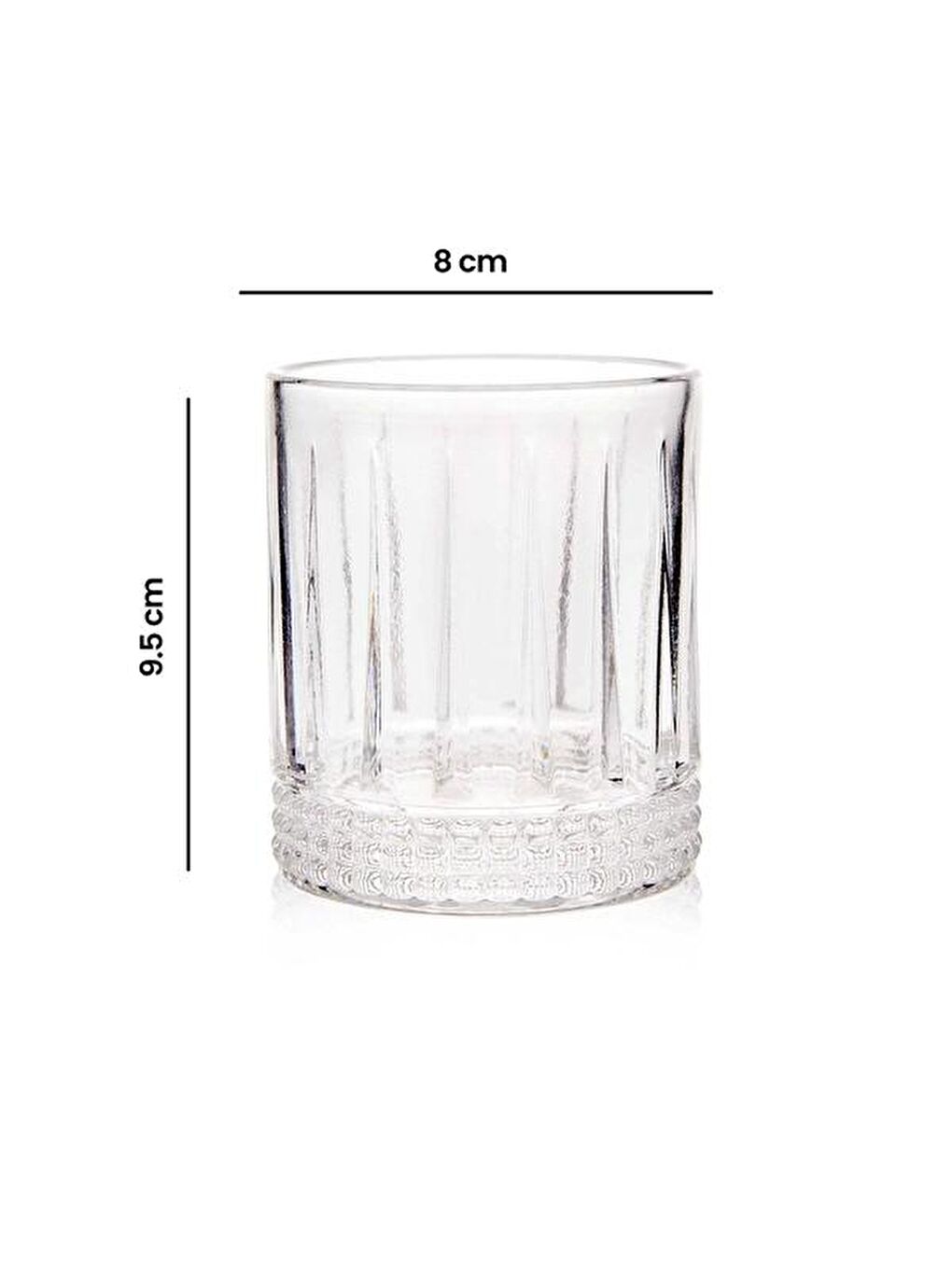 Renksiz Linea Meşrubat Bardağı - 8x9,5 cm-3