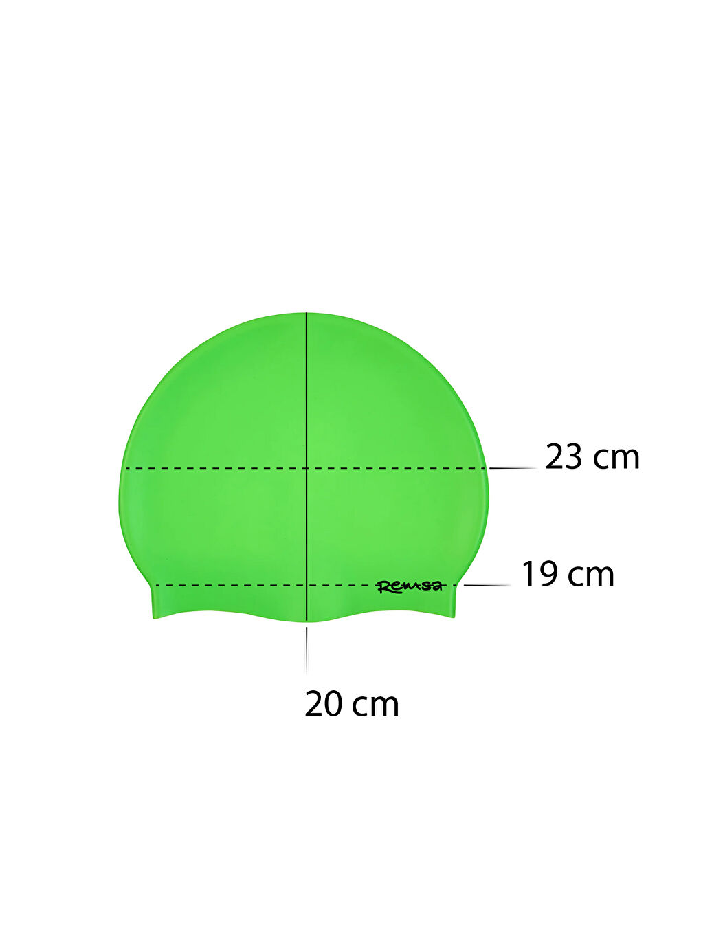 Silikon Havuz Deniz Yüzücü Bone RSB-01 Neon Yeşil-2