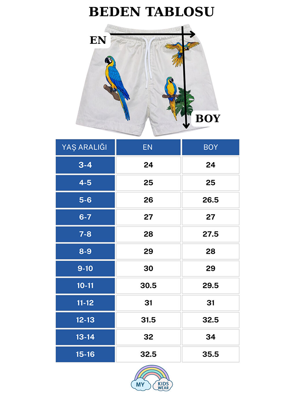 Pembe Erkek Çocuk Desenli Deniz Şortu 2’li Set 3-16 Yaş 12384-1