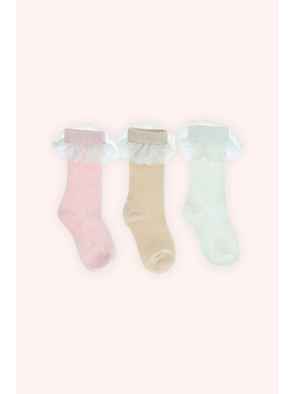 Karışık Kız Bebek 3'lü Soket Çorap Seti