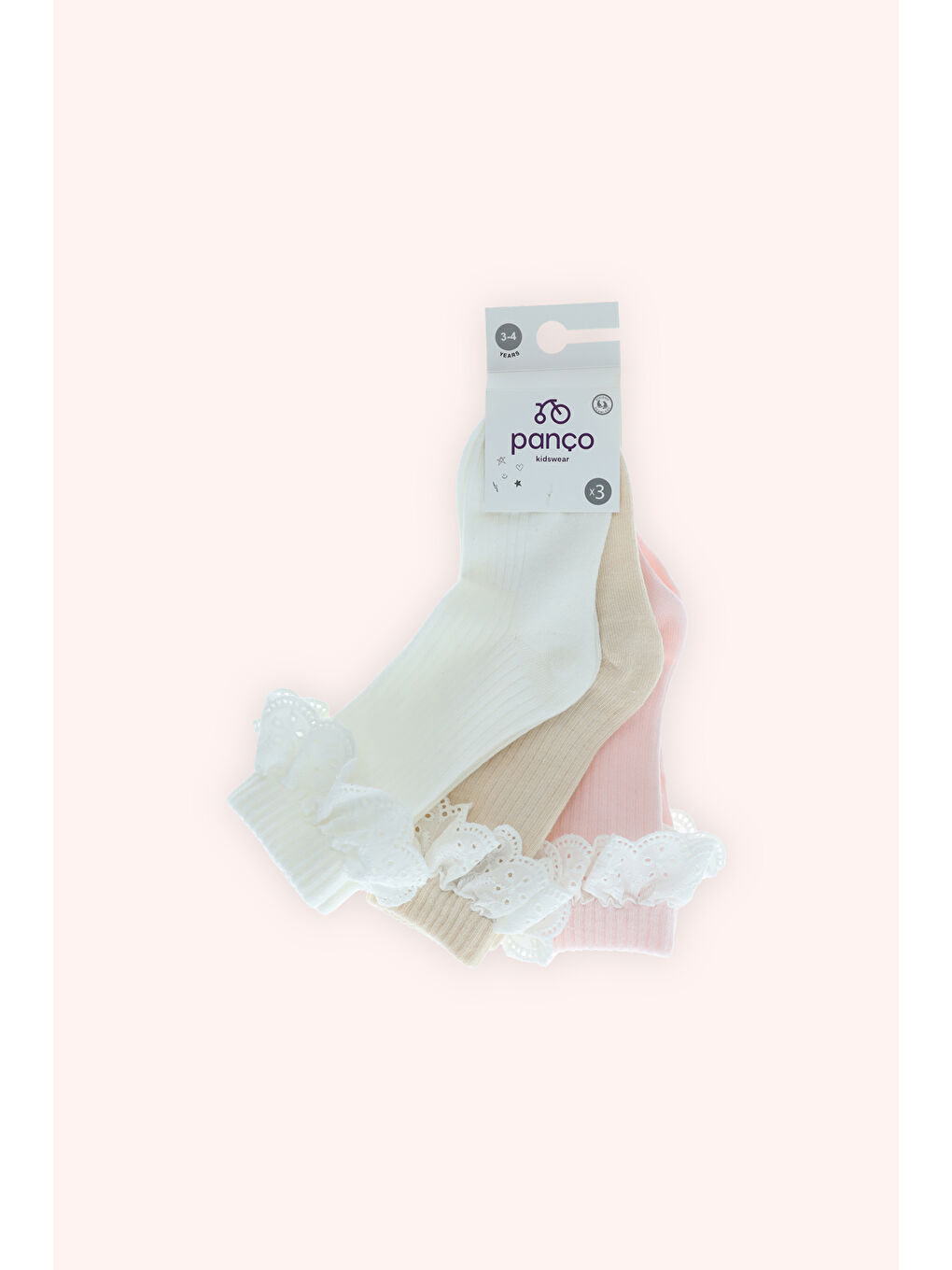 Karışık Kız Bebek 3'lü Soket Çorap Seti-1