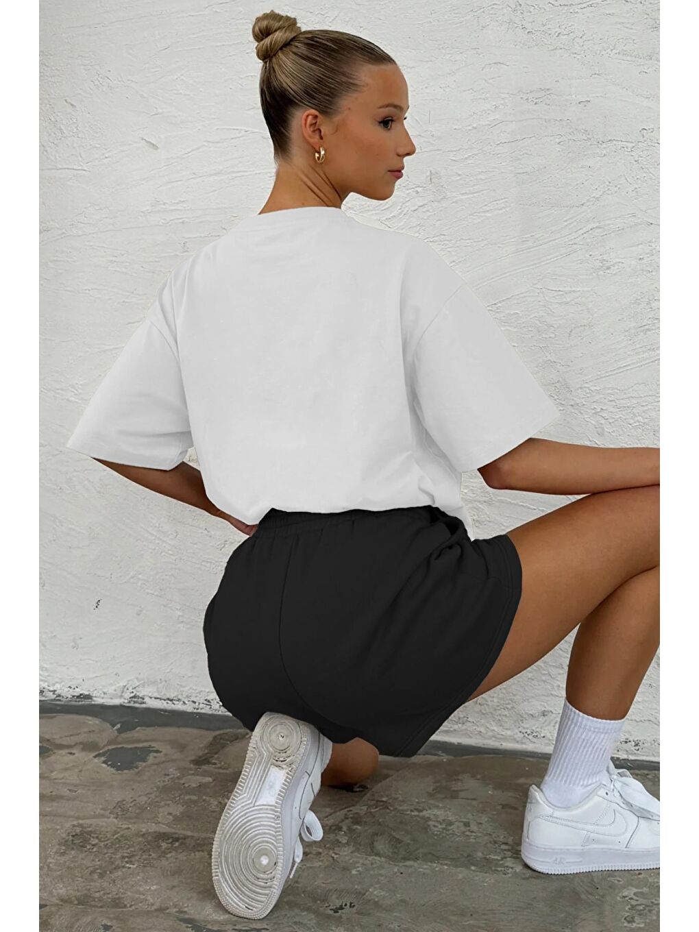 Siyah Basic Kadın Şort Mg2511-3