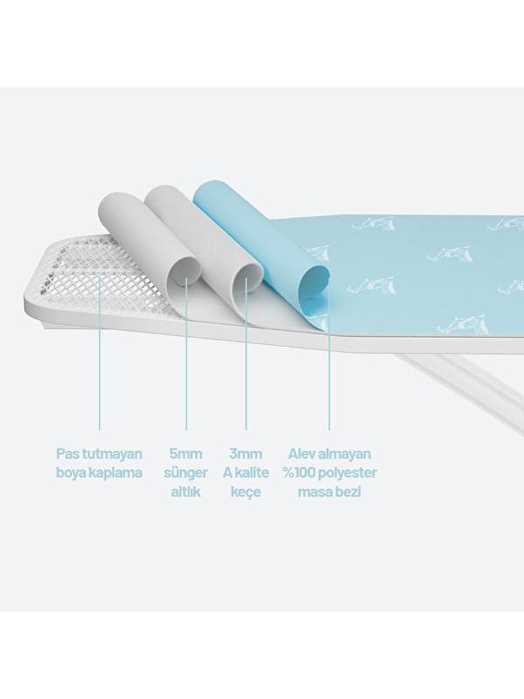 Duty Ütü Masası - Mavi-8