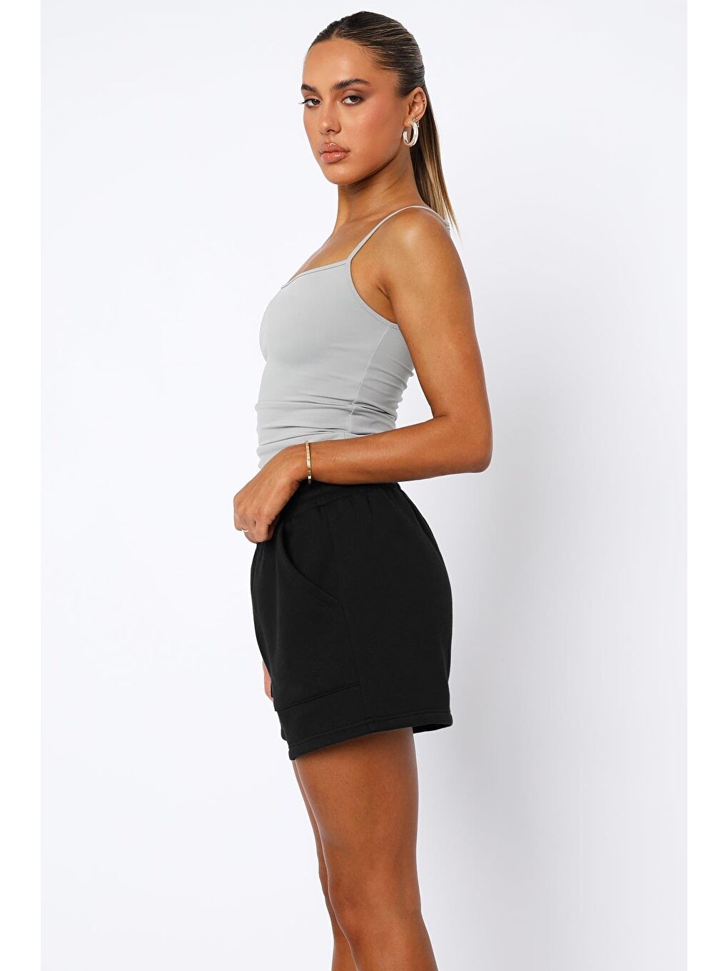 Siyah Basic Kadın Şort Mg2511-5