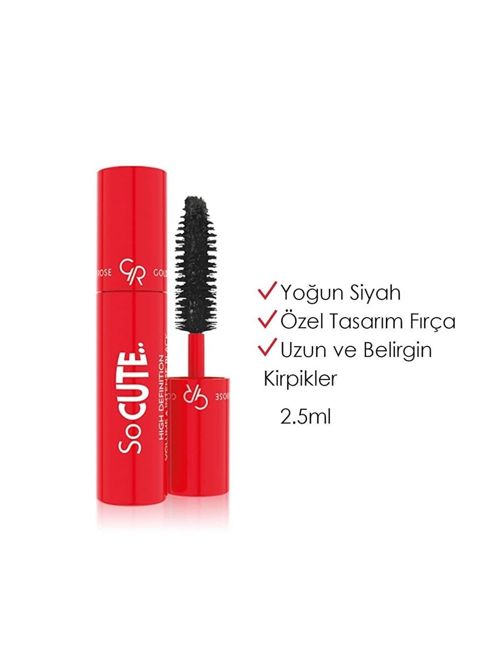 So Cute High Definition Volume Mascara - Intense Black - Mini Maskara