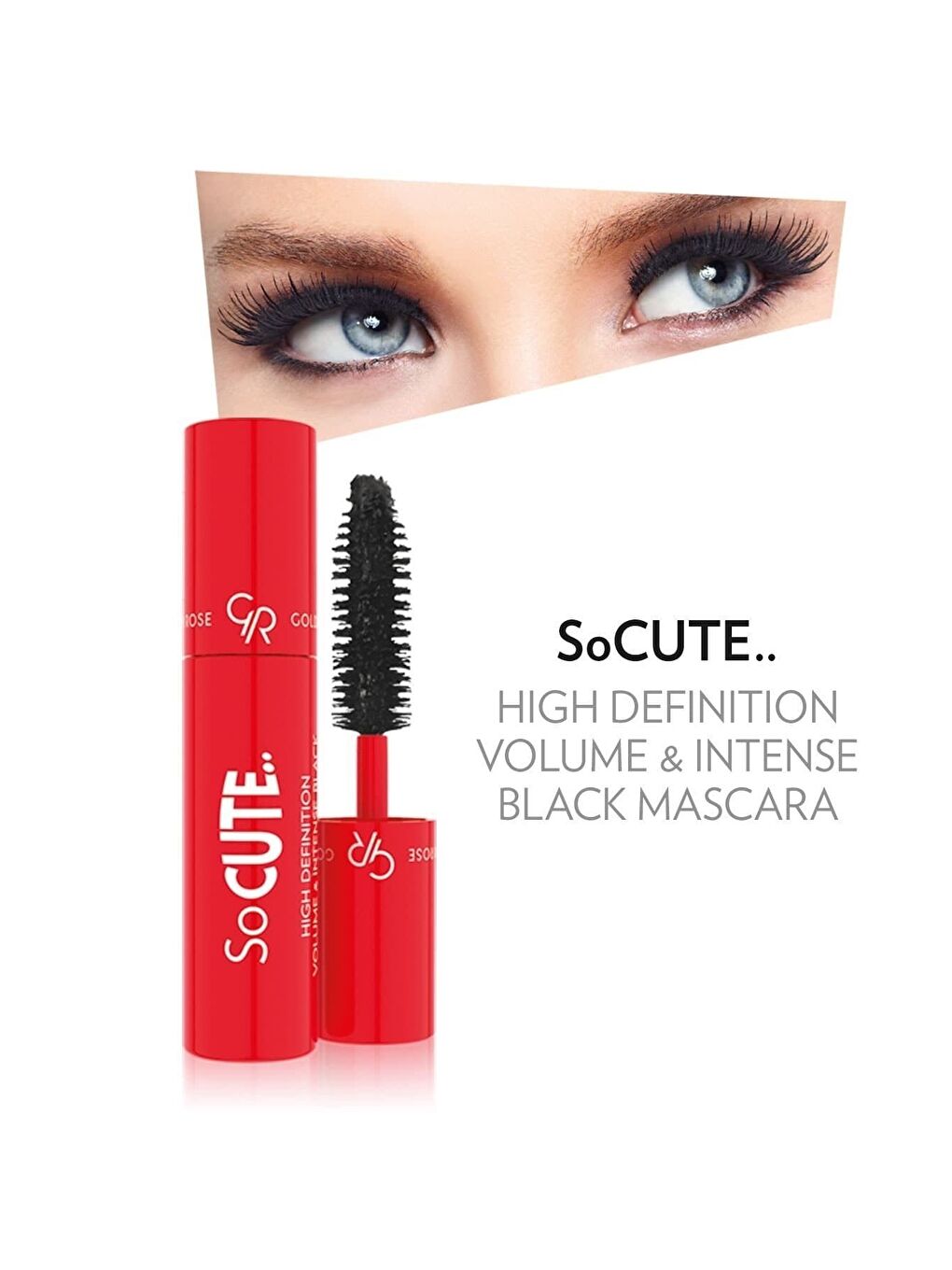 So Cute High Definition Volume Mascara - Intense Black - Mini Maskara-4