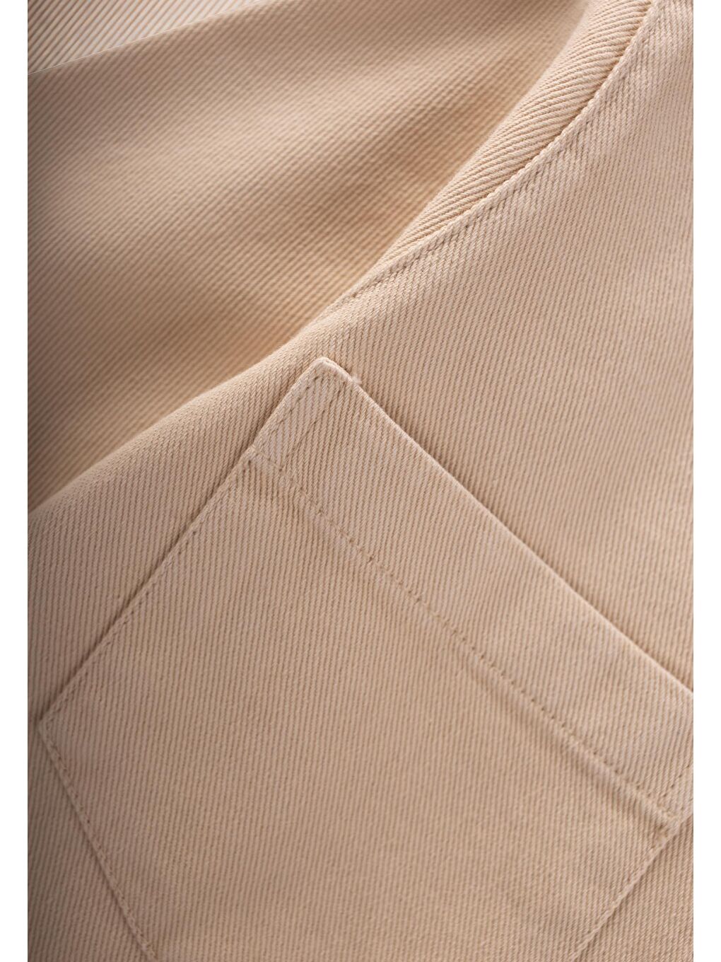 Büyük Çift Cepli Gabardin Ceket 2-7 Yaş Bej-2