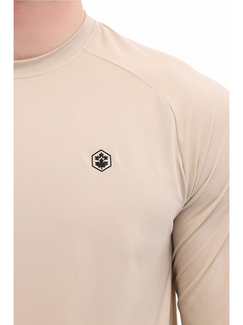 ML SALVO 14ELG1-020 6FX Bej Erkek Uzun Kol T-Shirt-3