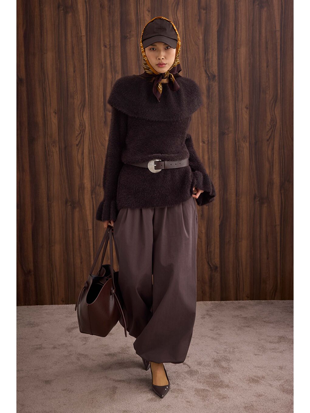 Kahverengi Şalvar Pantolon Acı Kahve