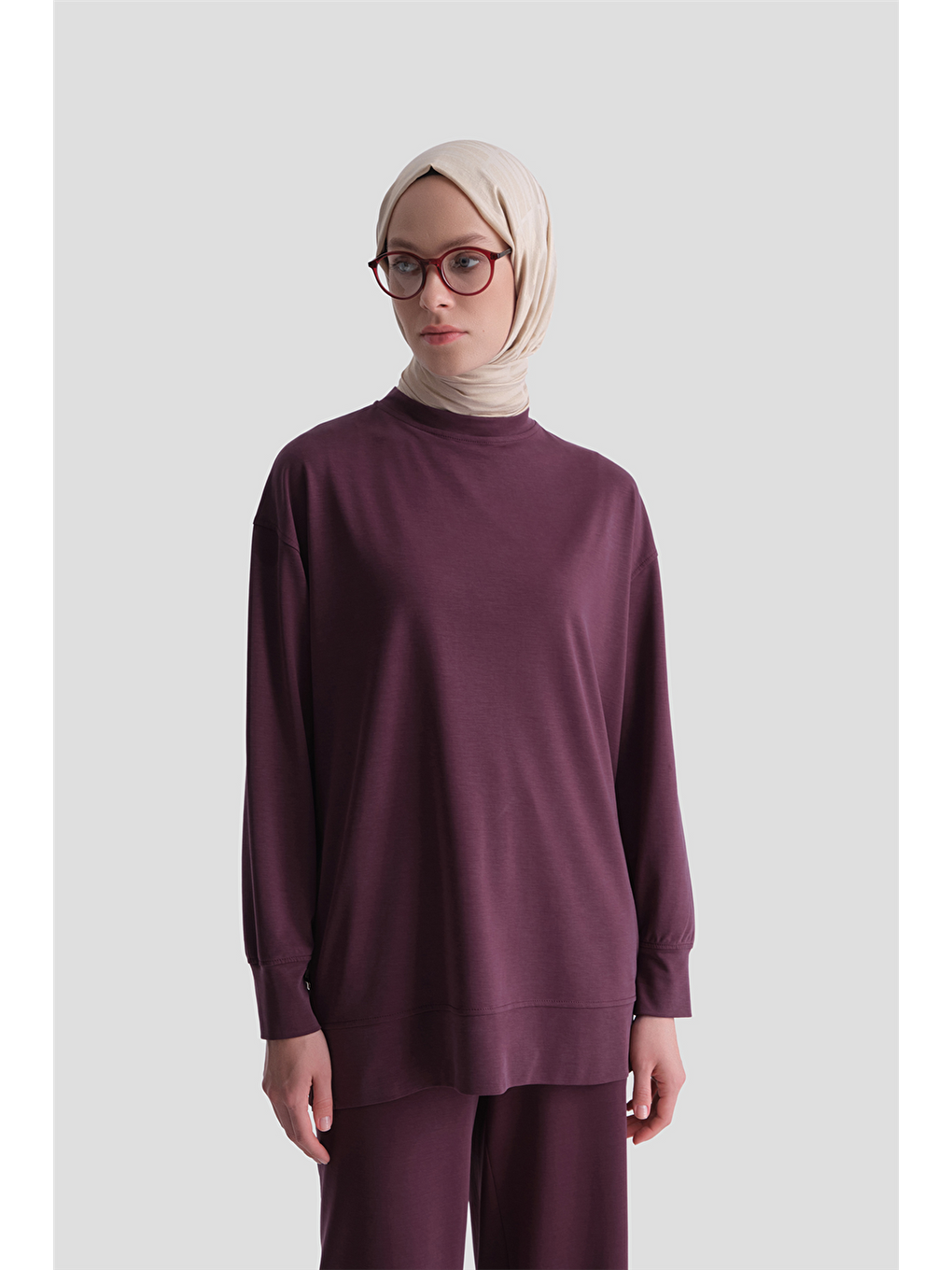 Modal Karışımlı Örme Takım Bordo-2