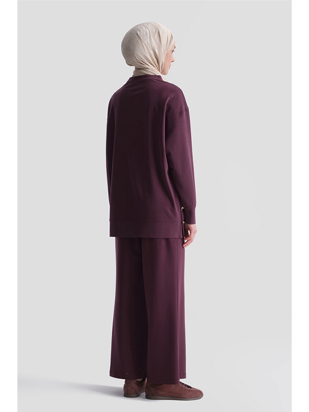 Modal Karışımlı Örme Takım Bordo-6