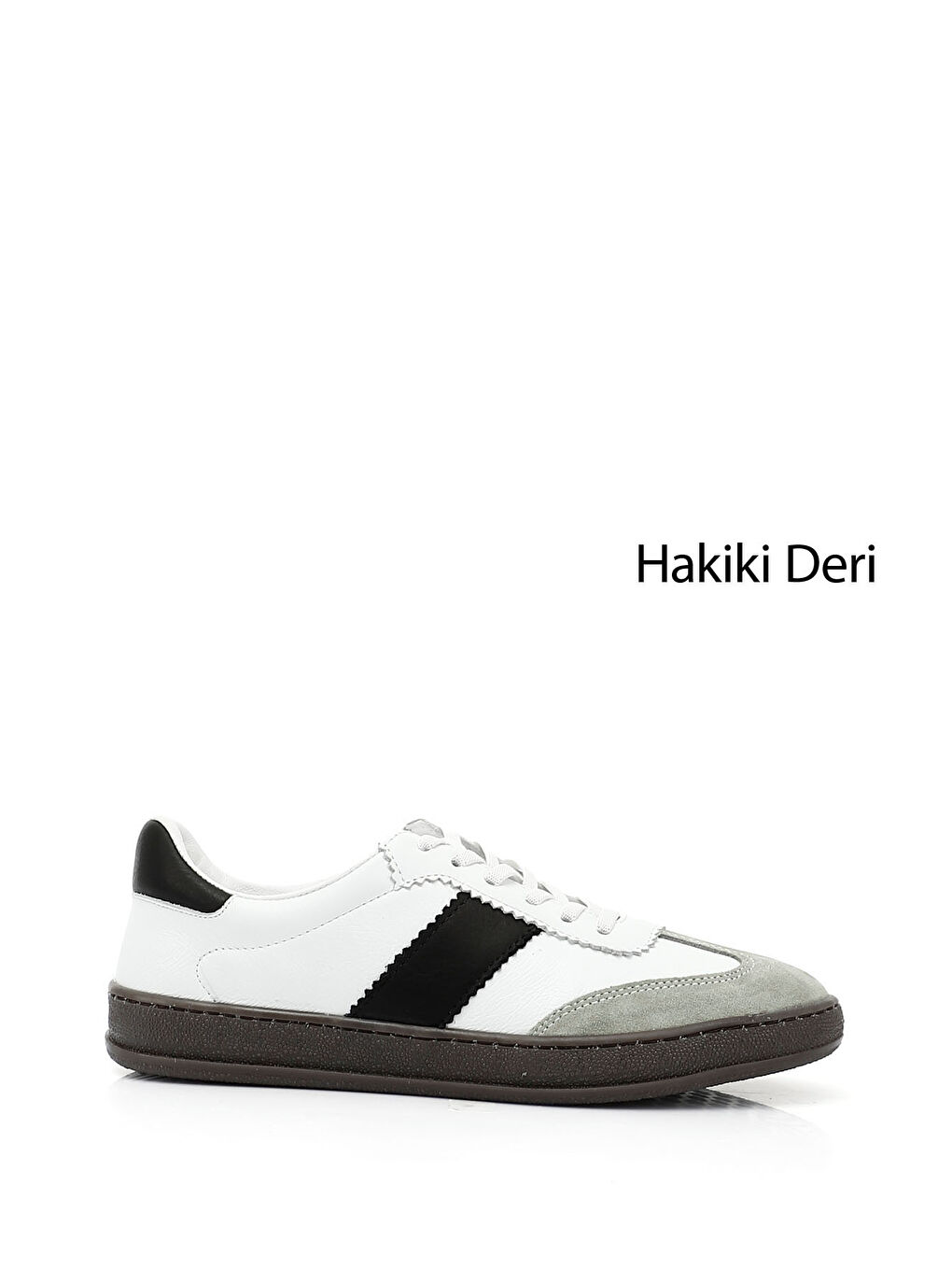 Beyaz Kadın BEYAZ Bağcıklı Hakiki Deri Sneaker