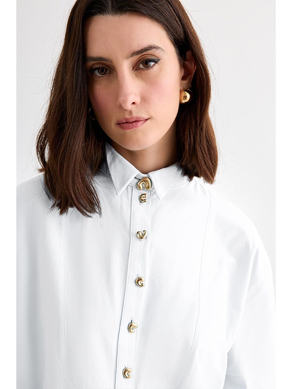 Ferina Gömlek Ekru-2