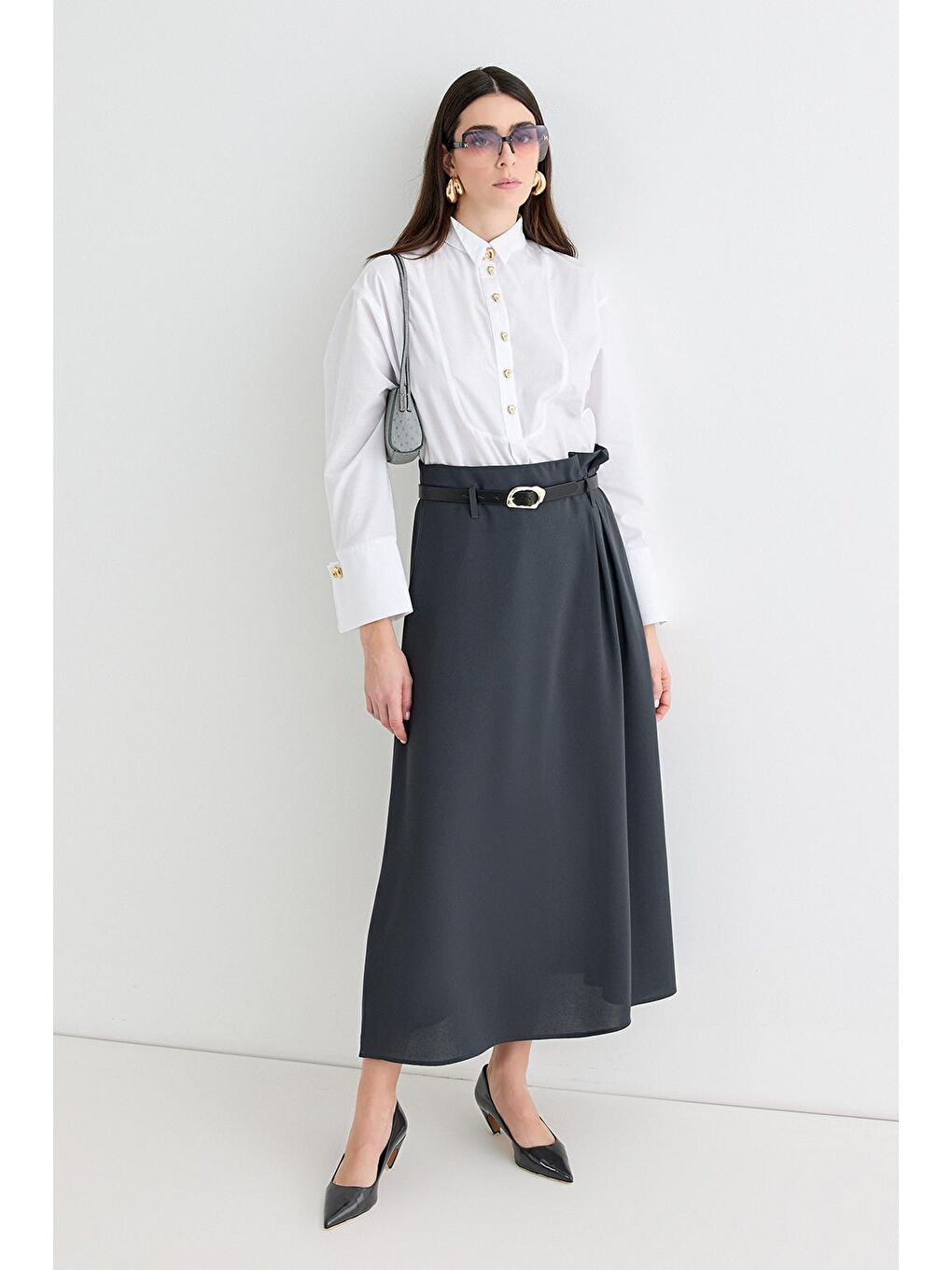 Ferina Gömlek Ekru-3