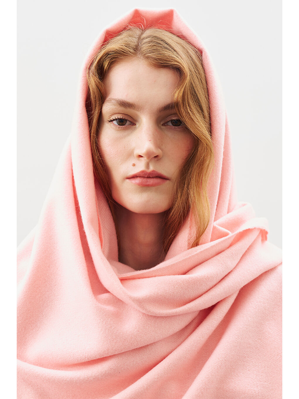 Kaşmir Dokulu Şal Pembe-1