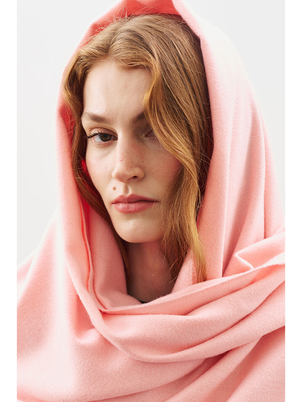 Kaşmir Dokulu Şal Pembe-2