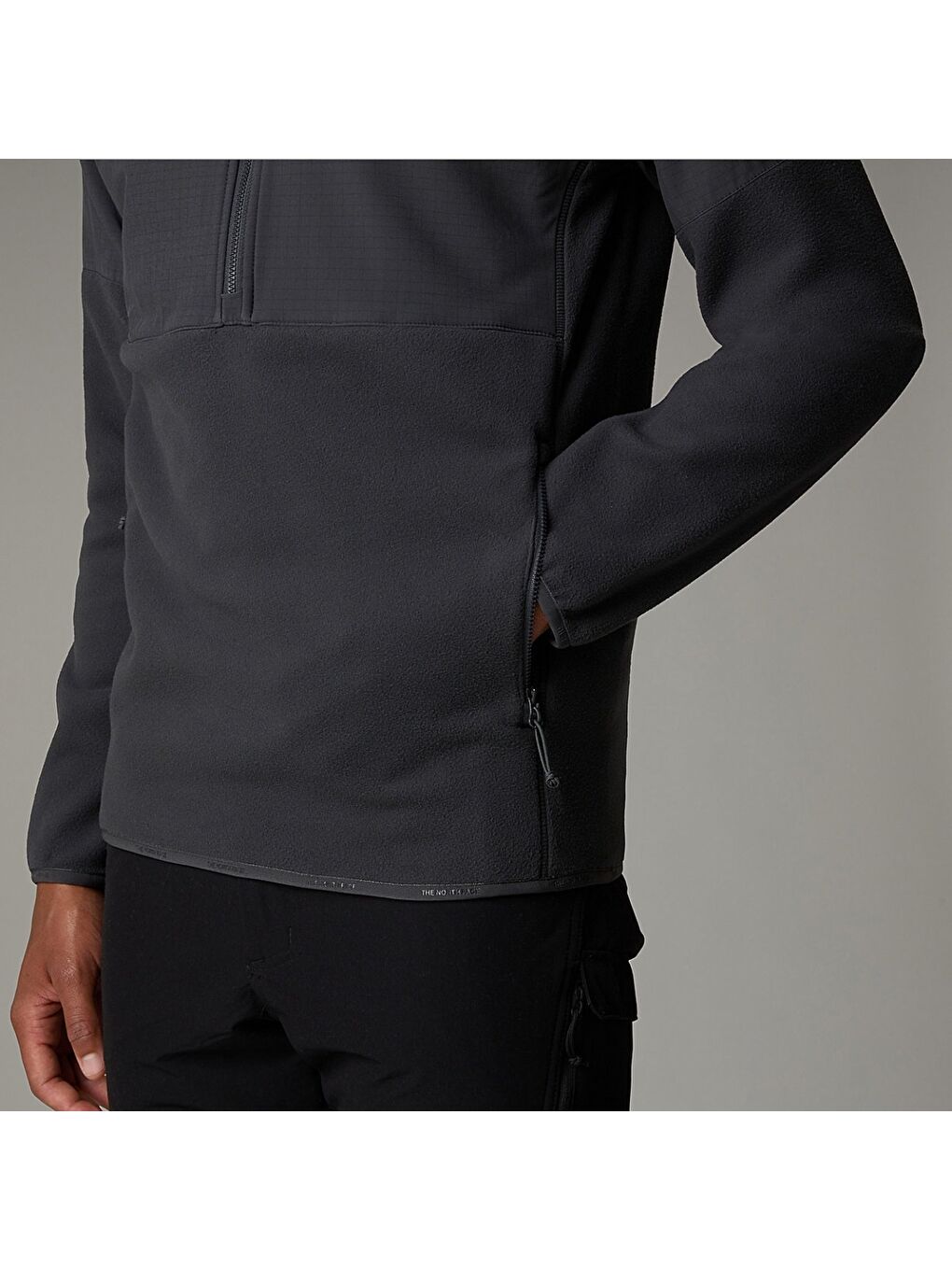 Gri Glacier Heavyweight 1/2 Zip Erkek Dik Yaka Sweatshirt-3