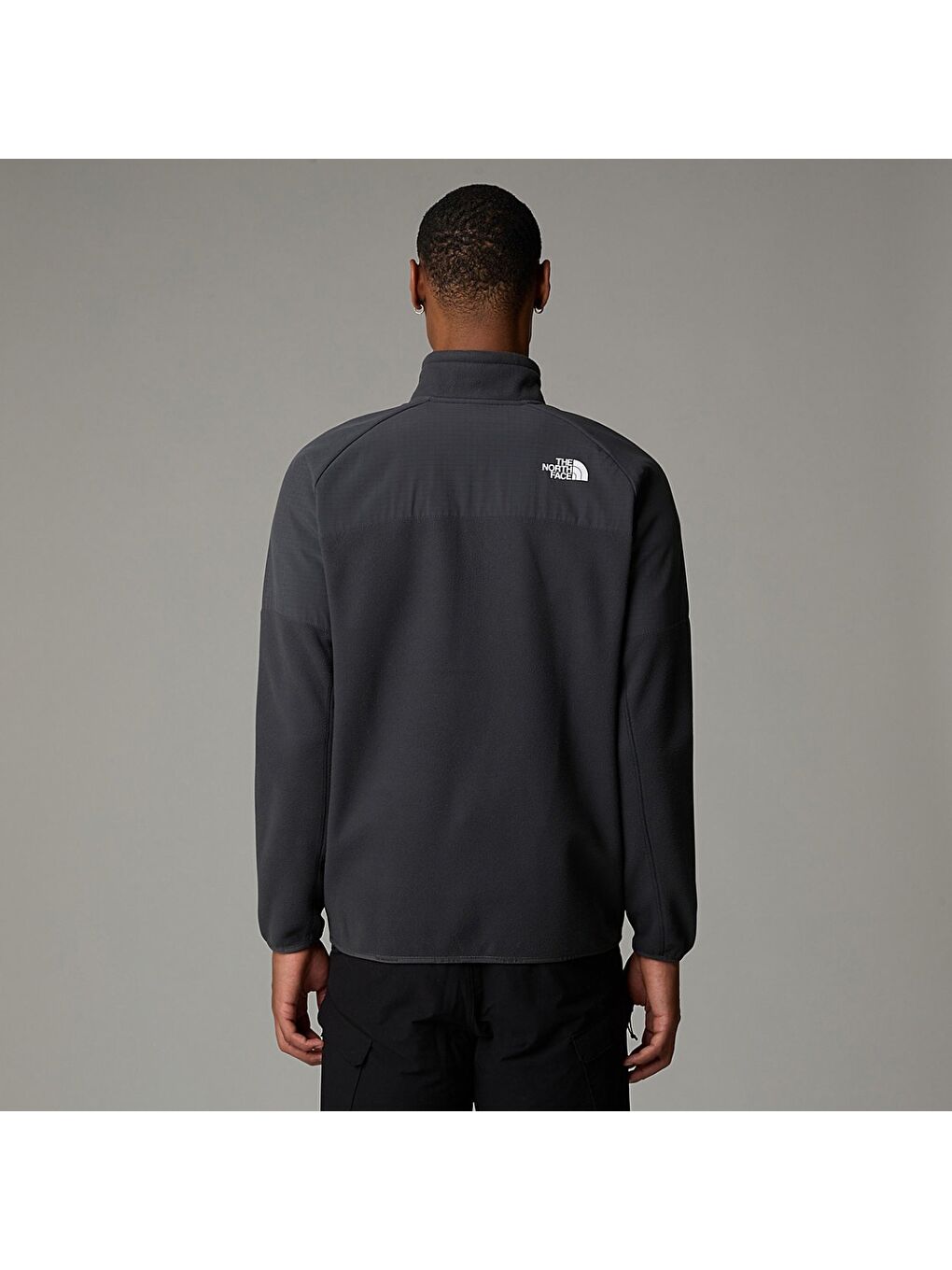 Gri Glacier Heavyweight 1/2 Zip Erkek Dik Yaka Sweatshirt-4