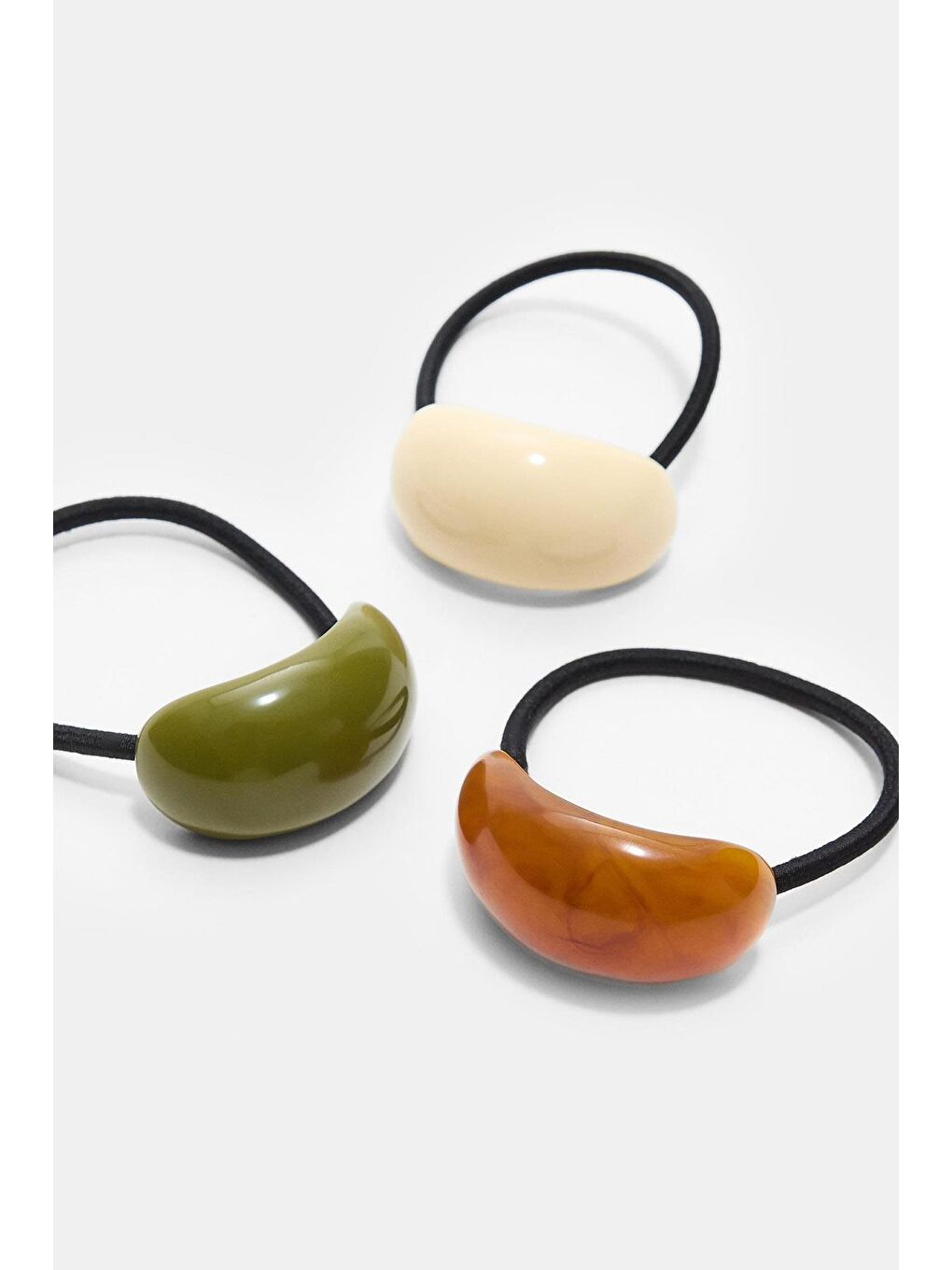 Karışık Akrilik Lastikli Toka 3 Lü Paket-1