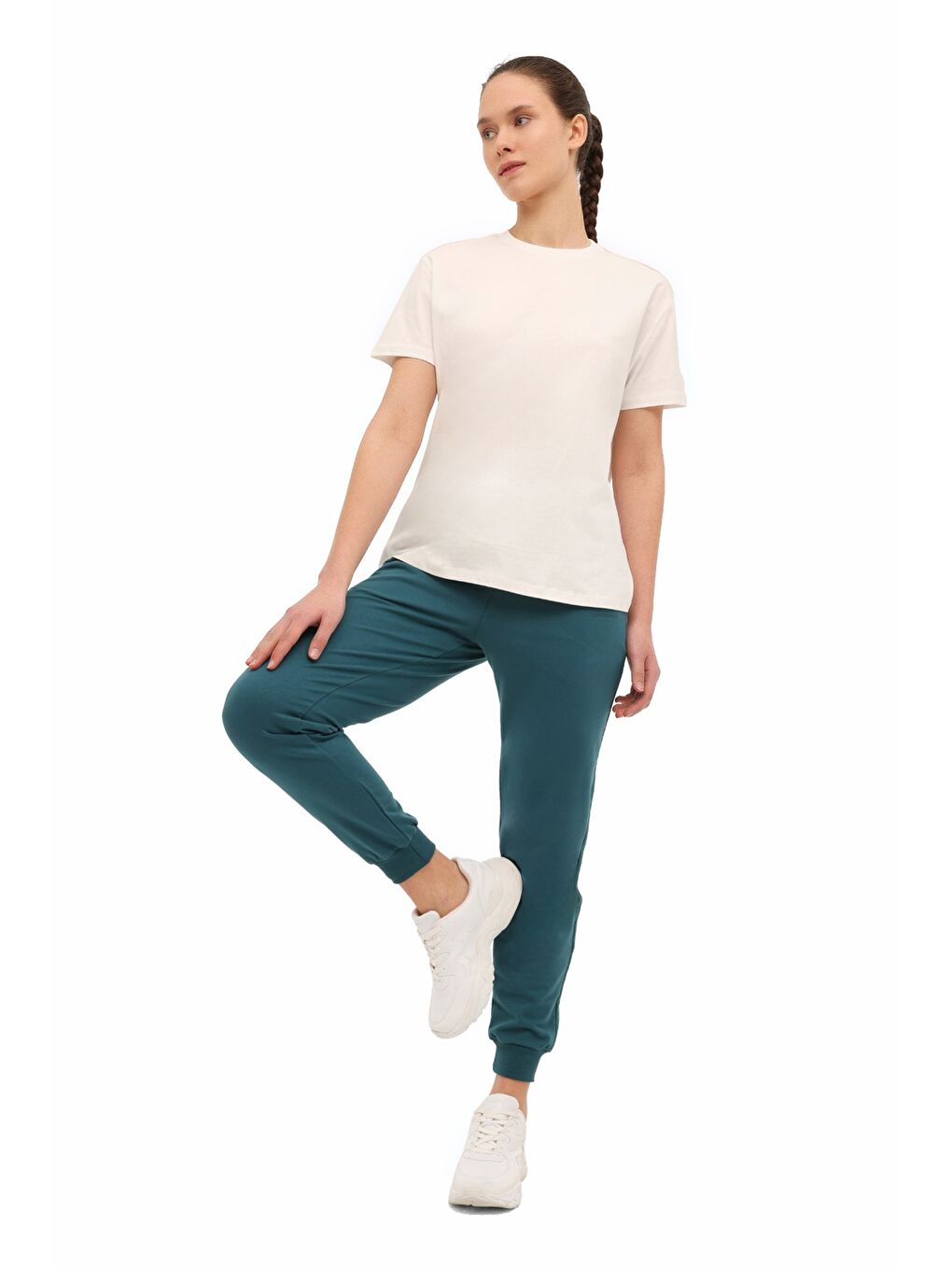 Yeşil WB 22CT133 6FX K YESIL Kadın Eşofman Altı-2