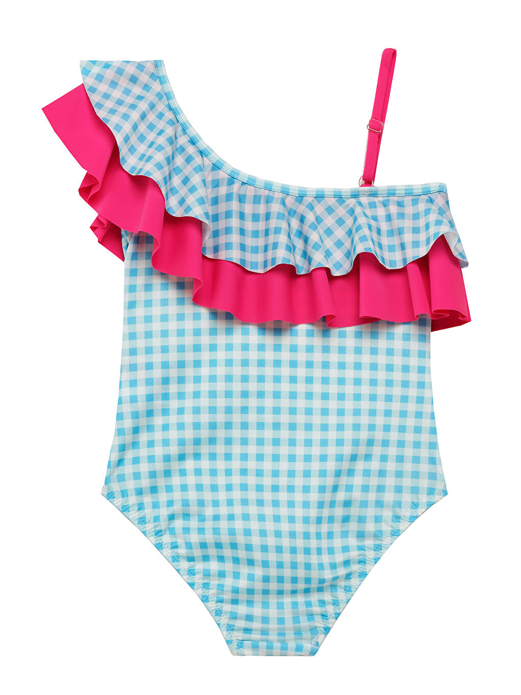 UV Korumalı Askılı Mayo Kız Çocuk Yüzücü Mayo 5219 Mavi-2