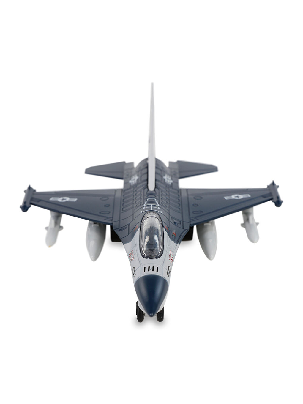 Sesli Ve Işıklı Çek Bırak Savaş Uçağı Lacivert-1
