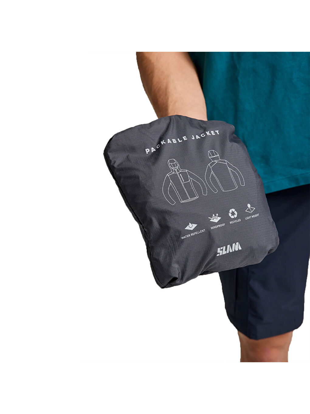 Antrasit Act Packlite Erkek Gri Ceket-2