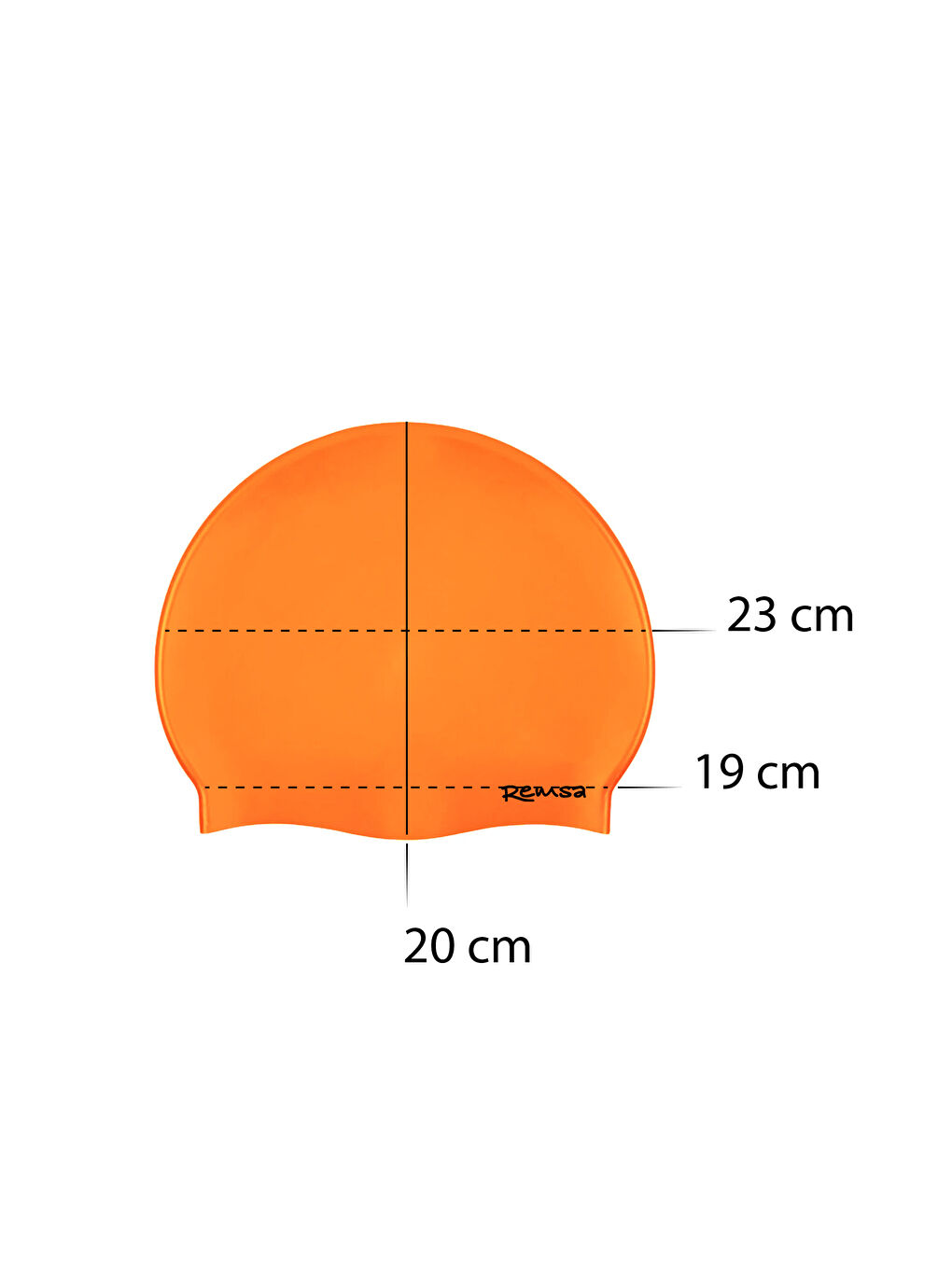 Silikon Havuz Deniz Yüzücü Bone RSB-01 Turuncu-1
