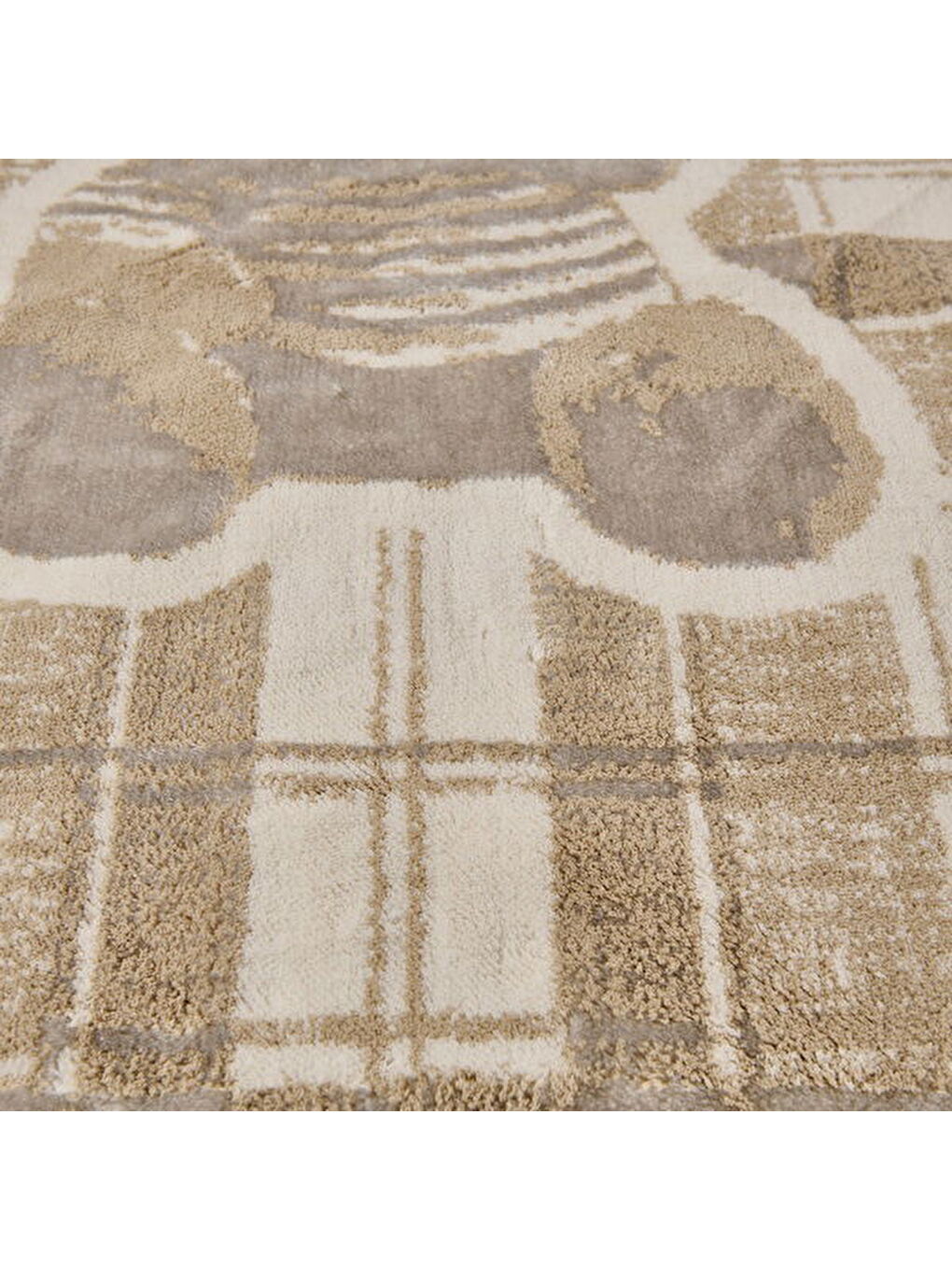 Soft Bear Halı - Bej - 120x120 cm-2