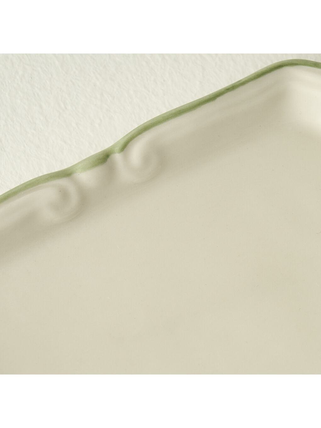 Julia Stoneware Mini Sunum Tabağı Yeşil (14x9,5 cm)-1