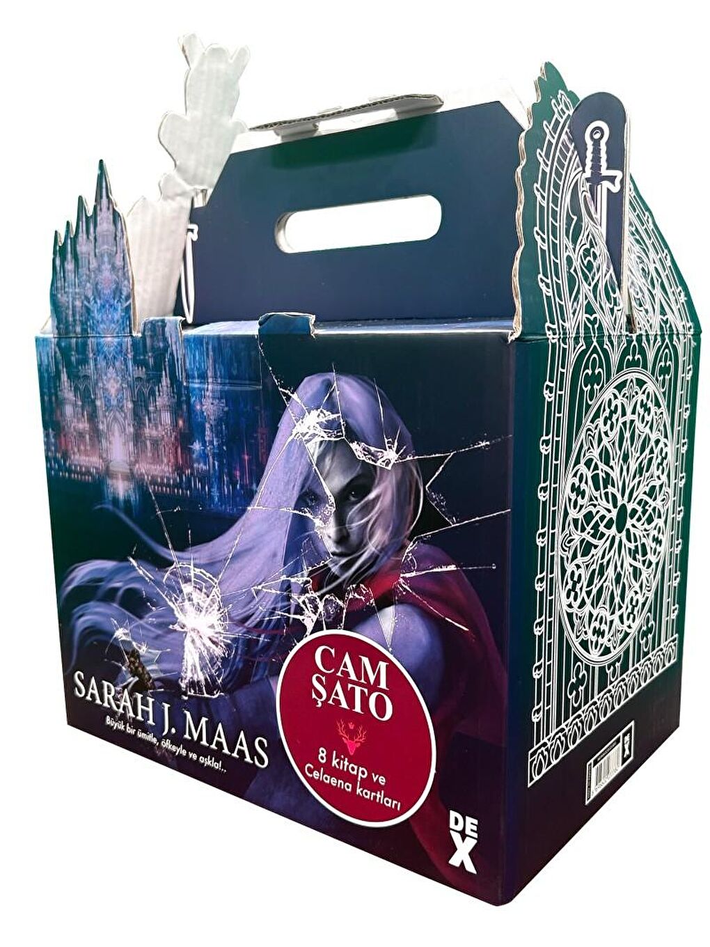 Cam Şato Kutulu Set (8 Kitap + 8 Karakter Kartı) - Hc - Sarah J. Maas