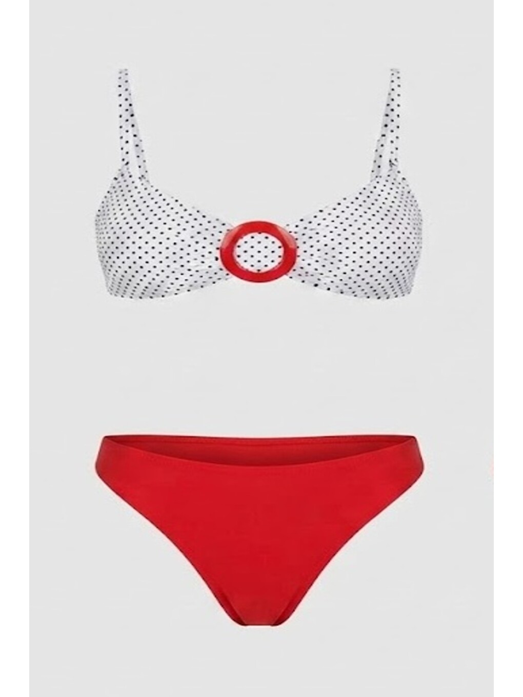 Straplez Bikini Takım 3282 Kırmızı/lacıvert