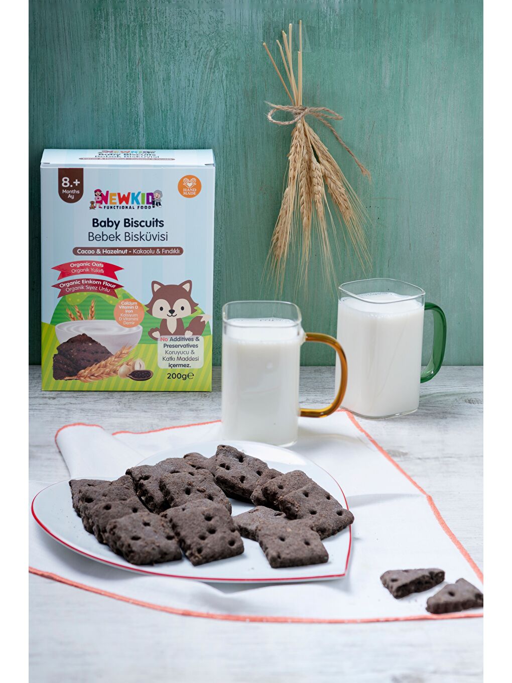 Kakaolu & Fındıklı Bebek Bisküvisi 200 g-2