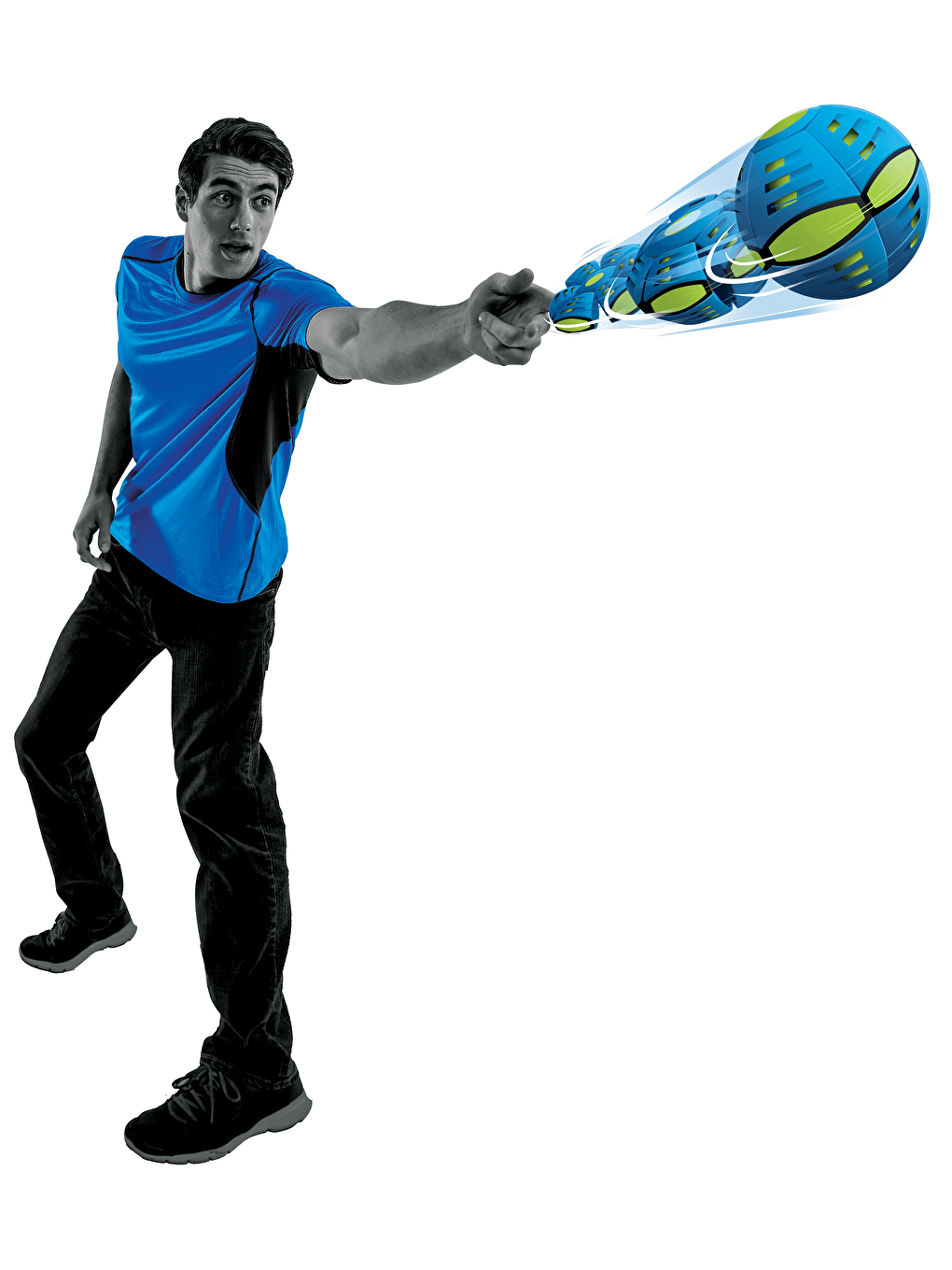 Mavi - Yeni Tasarım Topa Dönüşen Frizbi-5