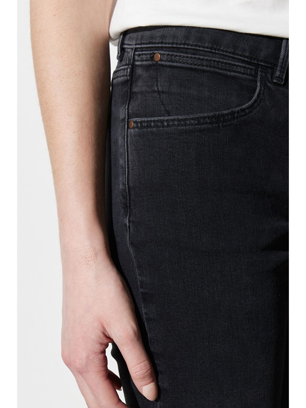 Siyah Bootcut Fit Normal Bel Bol Paça Esnek Jean Jean Pantolon-5