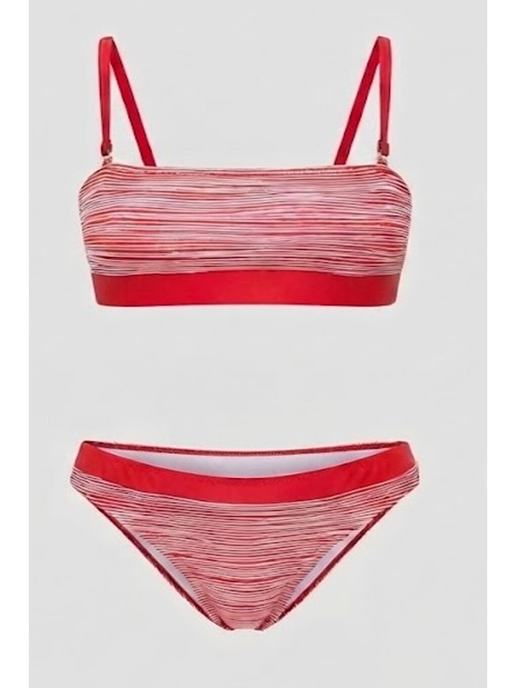 Straplez Bikini Takım 3265 Kırmızı