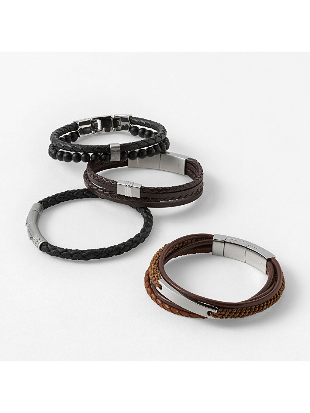 Siyah JF00510-797 Erkek Bileklik-1