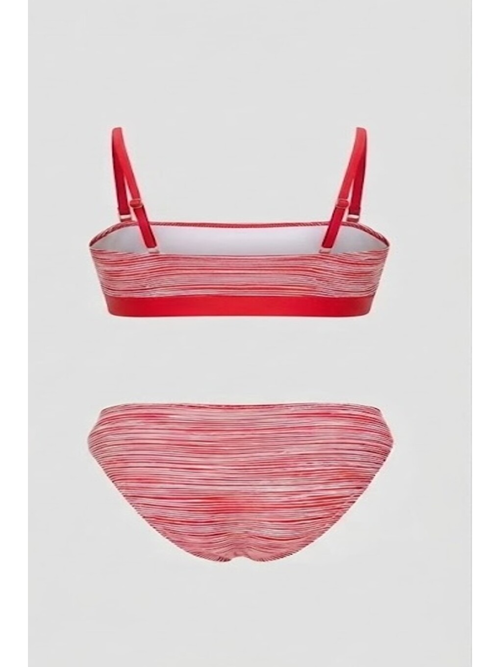 Straplez Bikini Takım 3265 Kırmızı-1