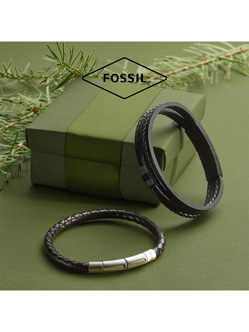 Siyah JF00510-797 Erkek Bileklik-2