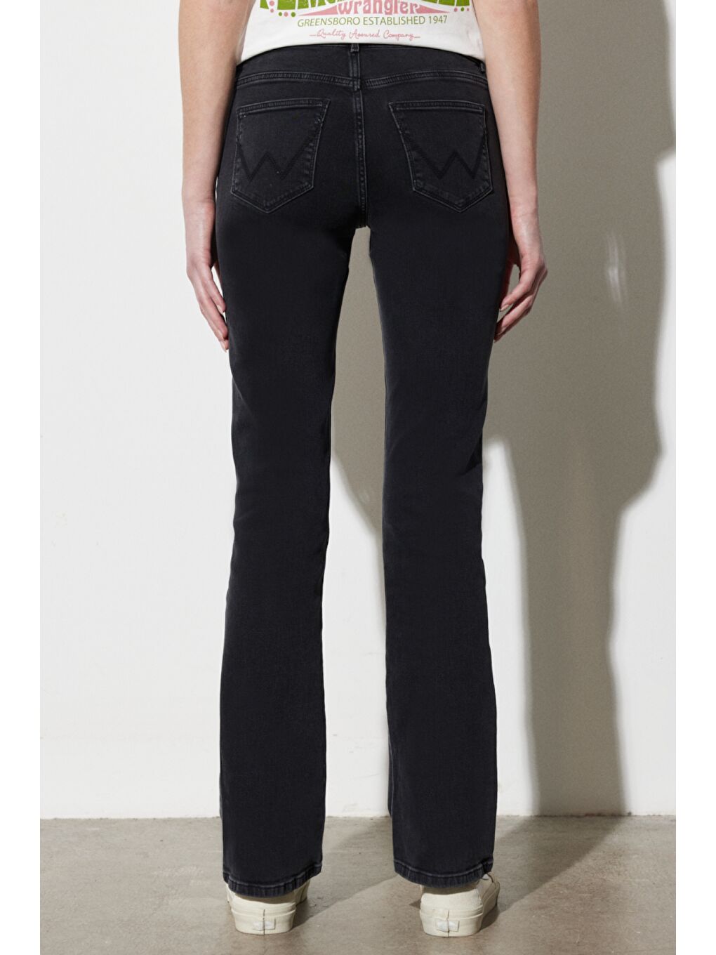 Siyah Bootcut Fit Normal Bel Bol Paça Esnek Jean Jean Pantolon-7