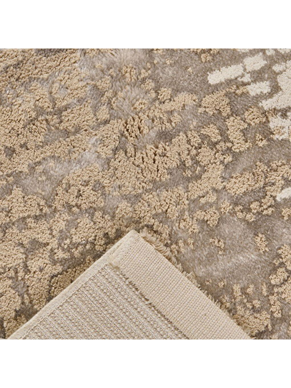 Soft Breeze Halı - Bej - 80x150 cm-1