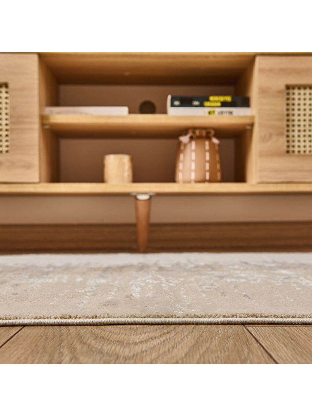 Soft Breeze Halı - Bej - 80x150 cm-4