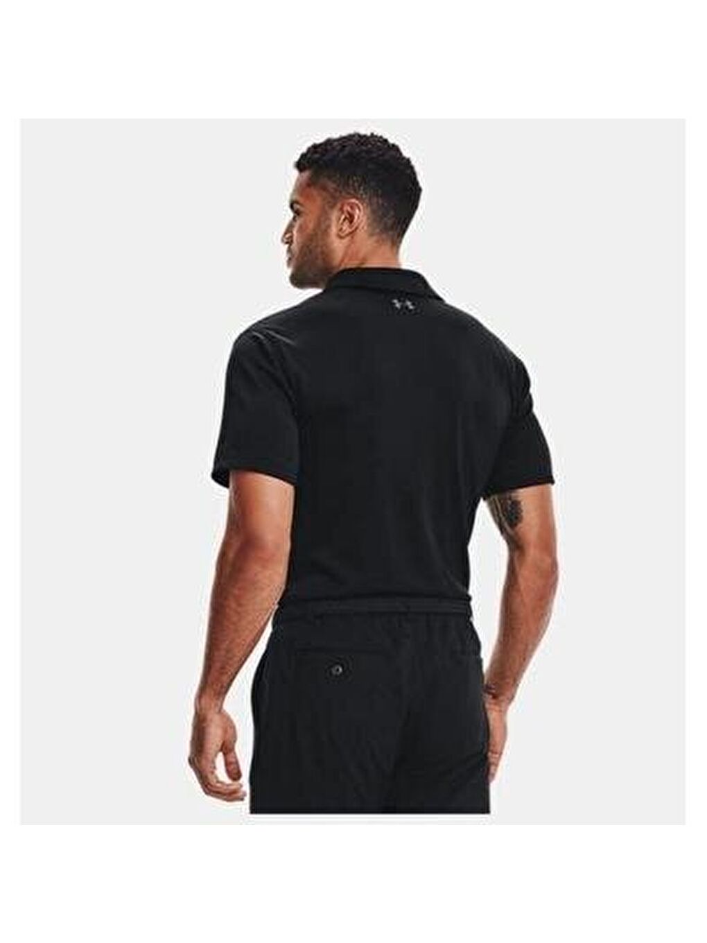 Tech Erkek Siyah Polo Yaka Tişört-2