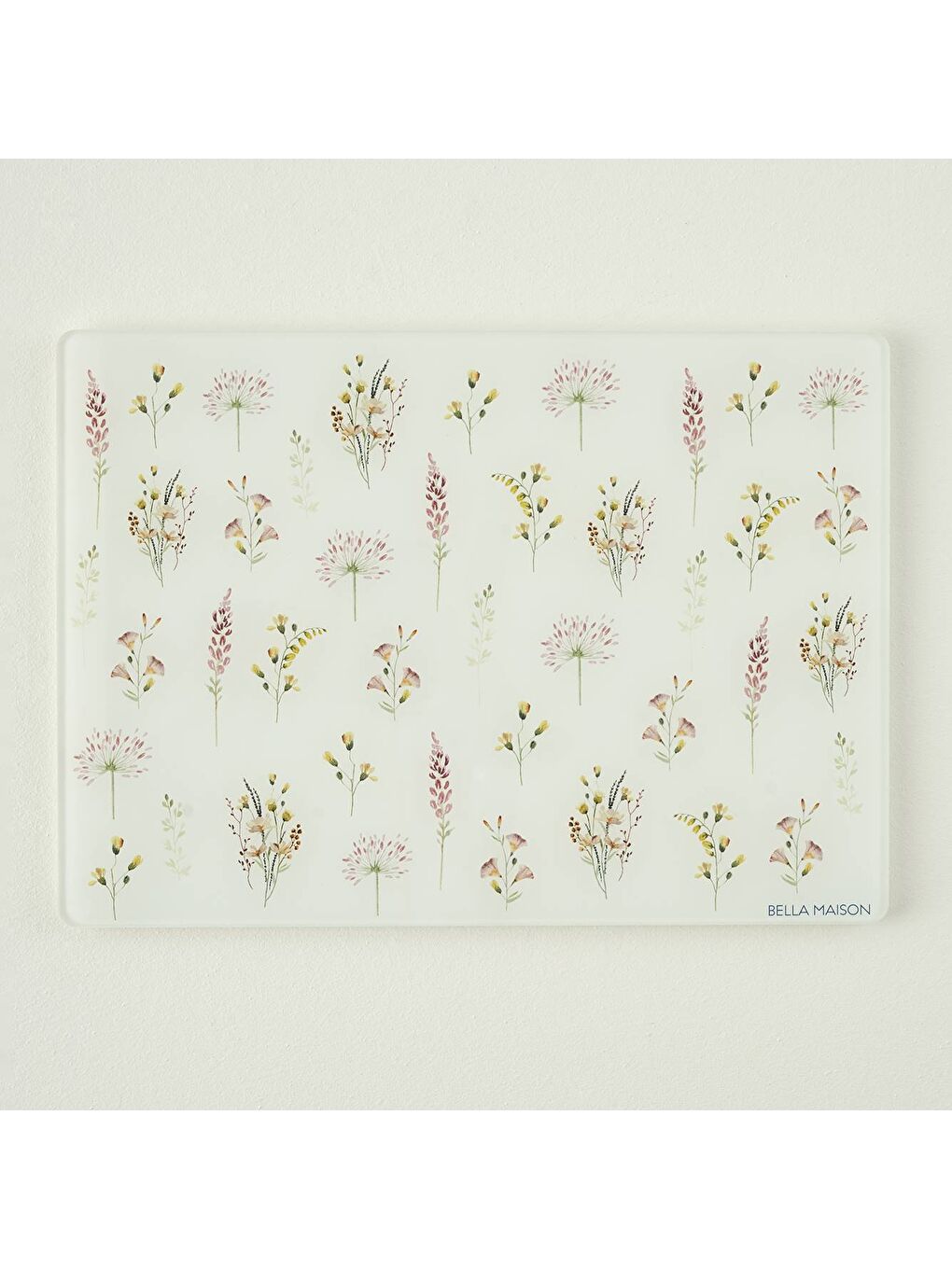 Karışık Flores Cam Kesme Tahtası (35x25 cm)