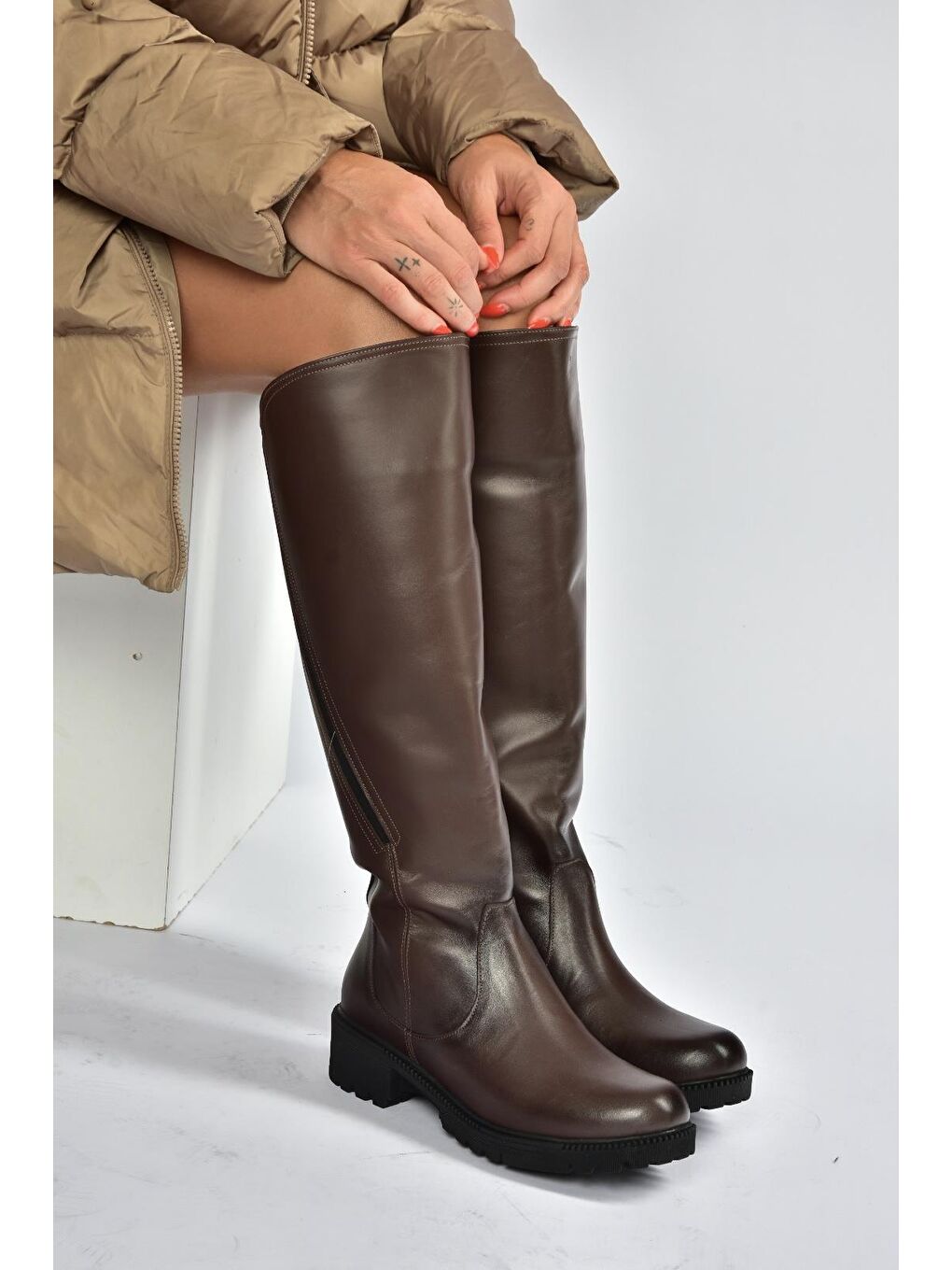 Kahverengi Kadın Çizme V654082203-5