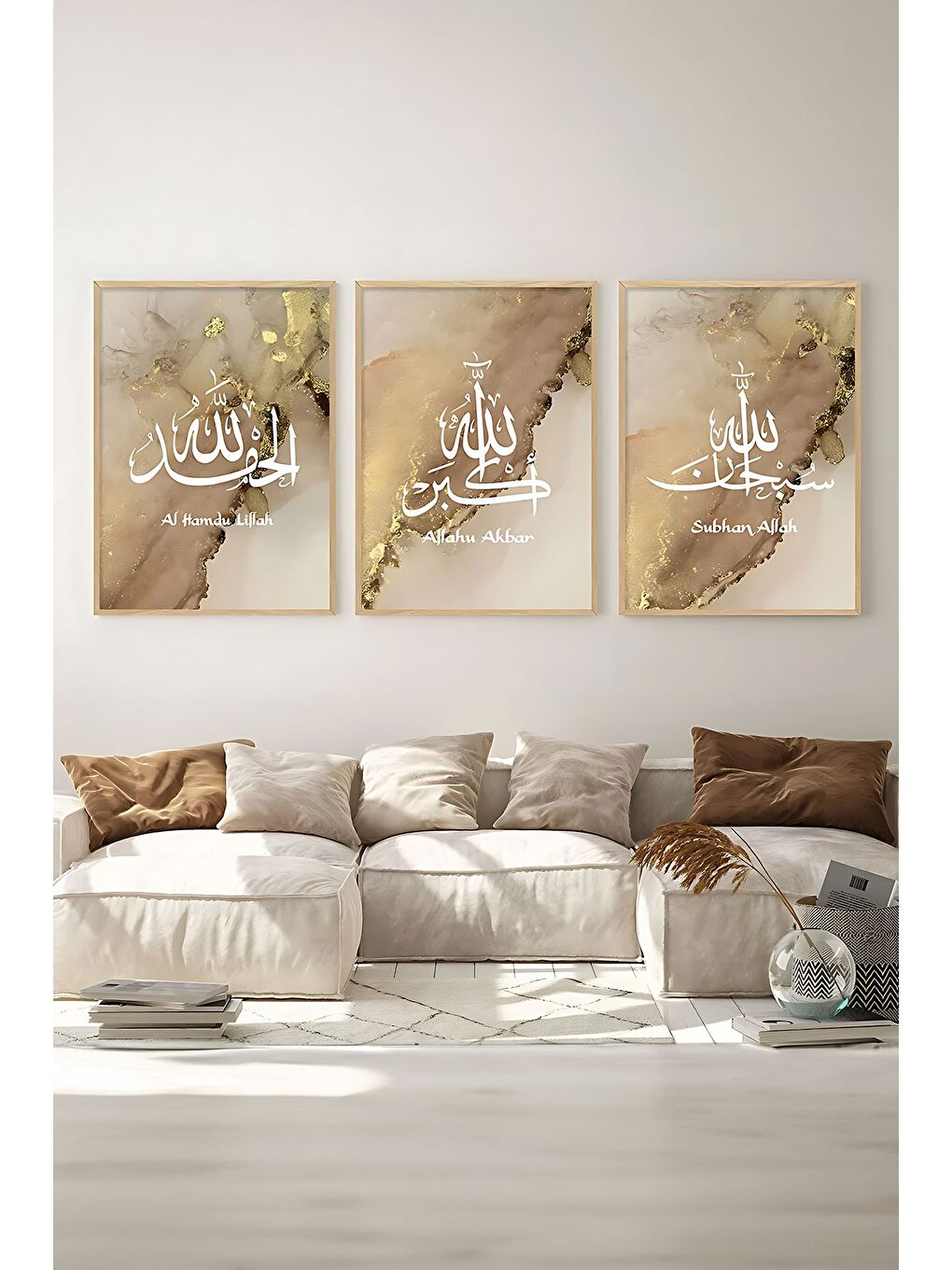 Beyaz 3 Parça Çerçeve Görünümlü Mdf Tablo Seti 33x48 cm - ARTSYCLLCT1